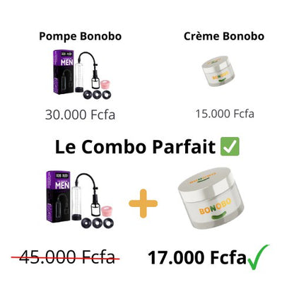 Le Meilleur KIT GROSSEUR -  La Pompe + La crème Bonobo