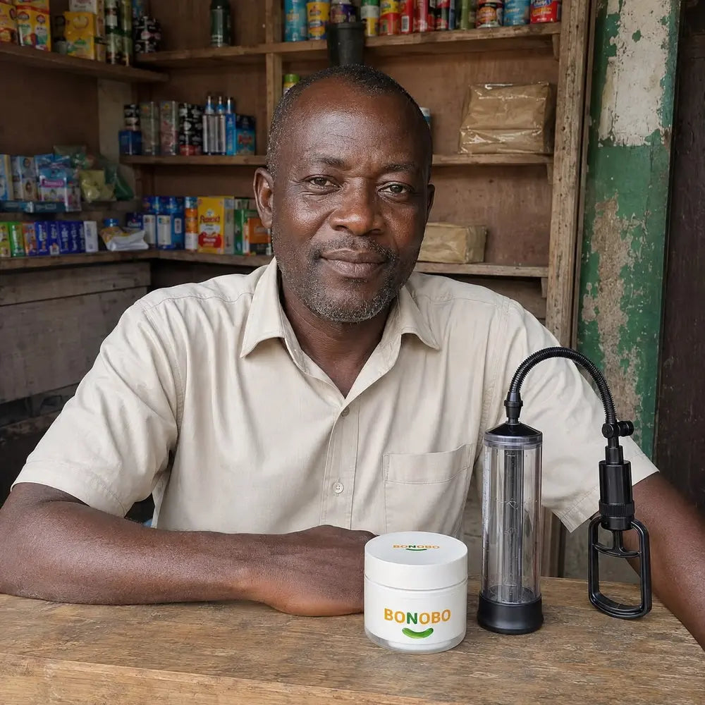 Client avec le pot et la pompe BONOBO